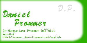 daniel prommer business card